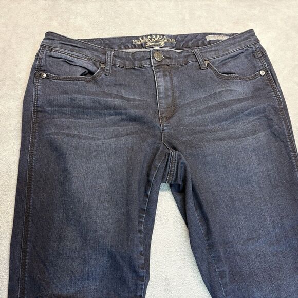 Melissa McCarthy Seven7 Classic Skinny Jeans Size 18W Dark Wash Stretch Denim - Picture 2 of 12